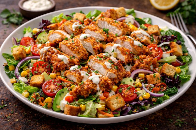 Çıtır Tavuklu Salata